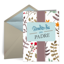 Spanish Father's Day Blessing card image