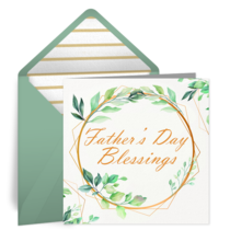Father's Day Blessings card image