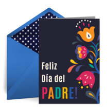 Día del Padre Floral card image