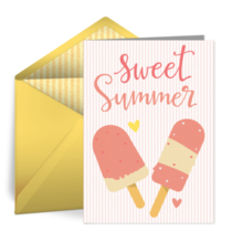 Sweet Summer Popsicle card image