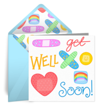 Get Well Bandage card image