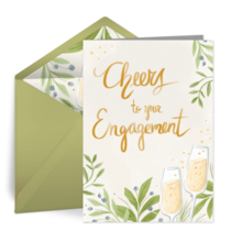 Cheers To Your Engagement card image