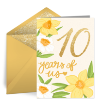 Daffodil Anniversary  card image