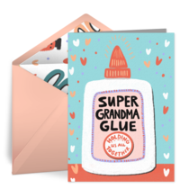 Grandma Glue Bottle card image