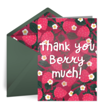 Thank You Berry Much card image