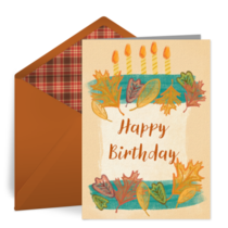 Fall Floral Cake Script card image