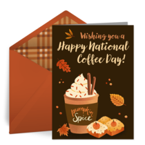 Autumn Coffee Cup card image