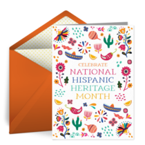 National Hispanic Heritage Month Pattern card image