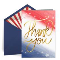 Patriotic Thank You card image