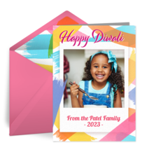 Diwali Polaroid card image