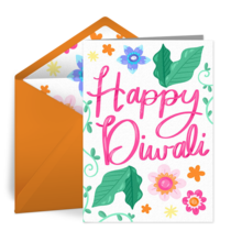 Diwali Floral card image