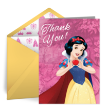 Snow White Thank You card image
