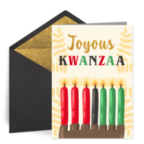 Kwanzaa Border card image