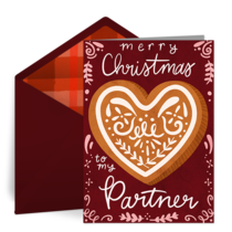 Heart Gingerbread Partner  card image