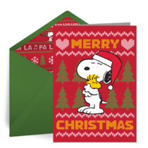 Peanuts | Christmas Sweater card image
