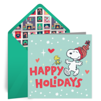 Peanuts | Happy Holidays card image
