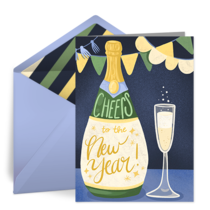 New Year Bottle card image