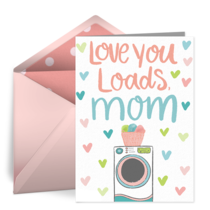 Love Mom Loads card image