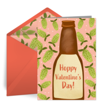 Hoppy Valentine's Day card image