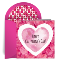 Galentine's Day Illustrated Hearts card image