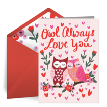 Owl Love card image