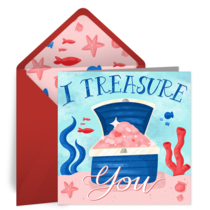 Treasure Valentine card image