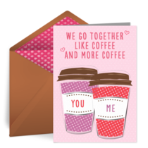Coffee and More Coffee Cups card image