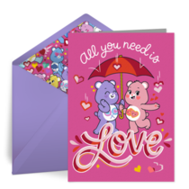 Care Bears | Cute Valentine card image