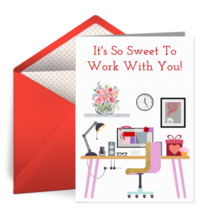 Co-Worker Valentine Desk card image