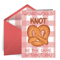Knot the Same Valentine Coworker card image