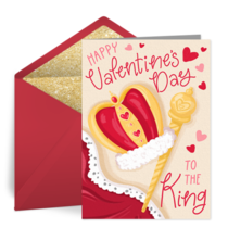 Dad Valentine's King card image