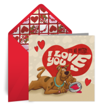 Scooby Doo | Valentine's Day card image