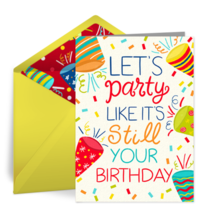 Like It's Still Your Birthday card image
