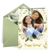 Spring Greenery Photo card image