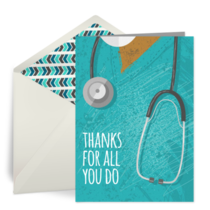 Thank You Doctor Day card image