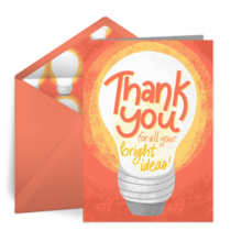 Thank You Bright Idea card image