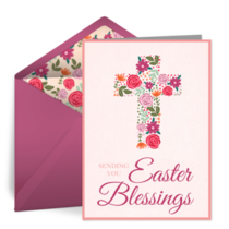 Easter Rose Cross card image