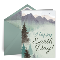 Earth Day Mountains card image