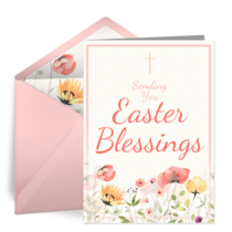 Easter Wildflower card image