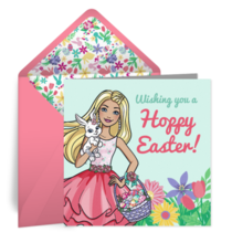 Barbie | Easter Floral card image