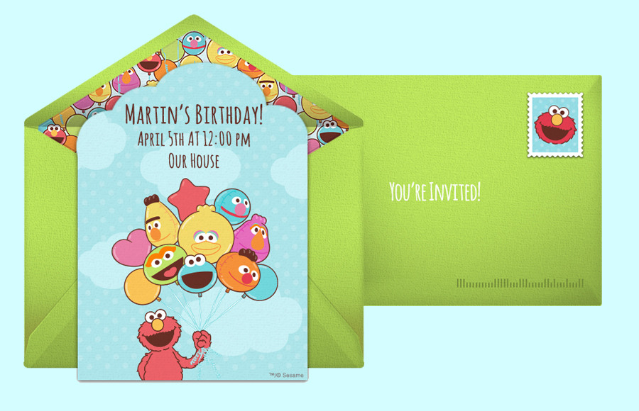 Plan a Elmo Balloons Party!