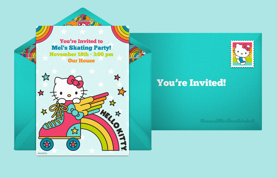 Plan a Hello Kitty Rainbow Rollerskates Party!