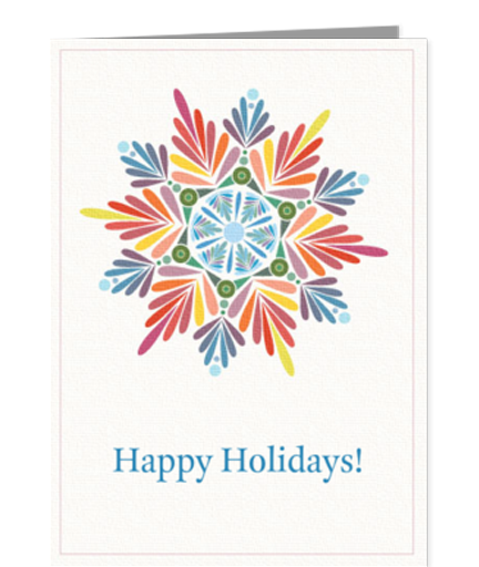Colored Holiday Snowflake
