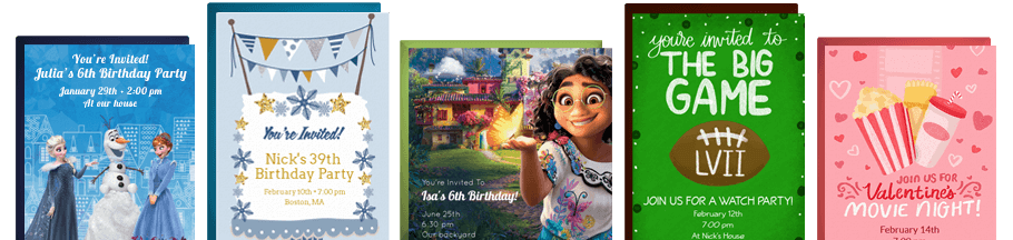 Invitation & Cards Preview Images